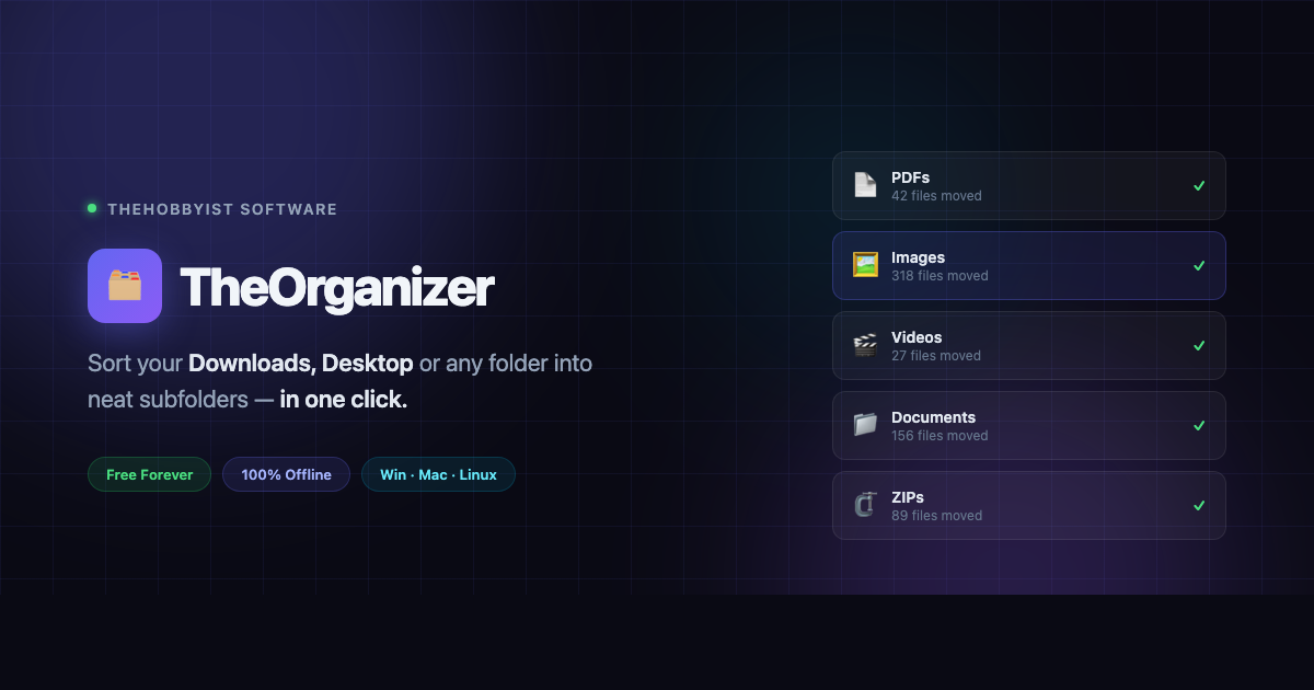 TheOrganizer — File Organizer